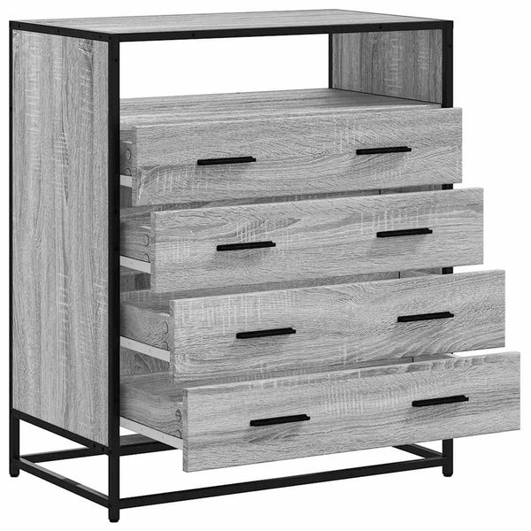 Schubladenschrank Grau Sonoma 70 cm