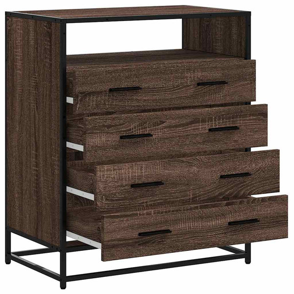 Schubladenschrank Braun Eichen-Optik