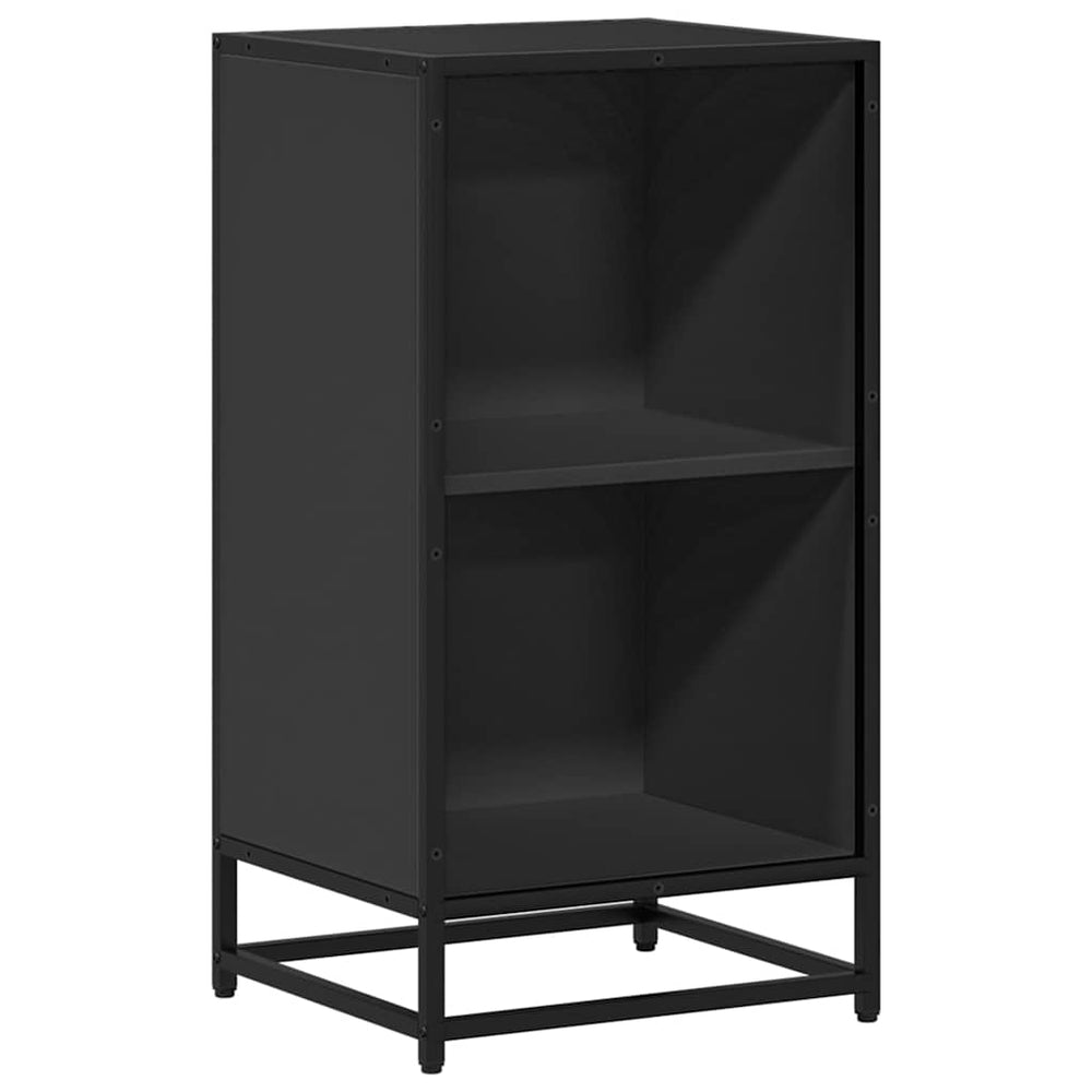vidaXL Bookcase Black 40x35x76 cm Engineered Wood