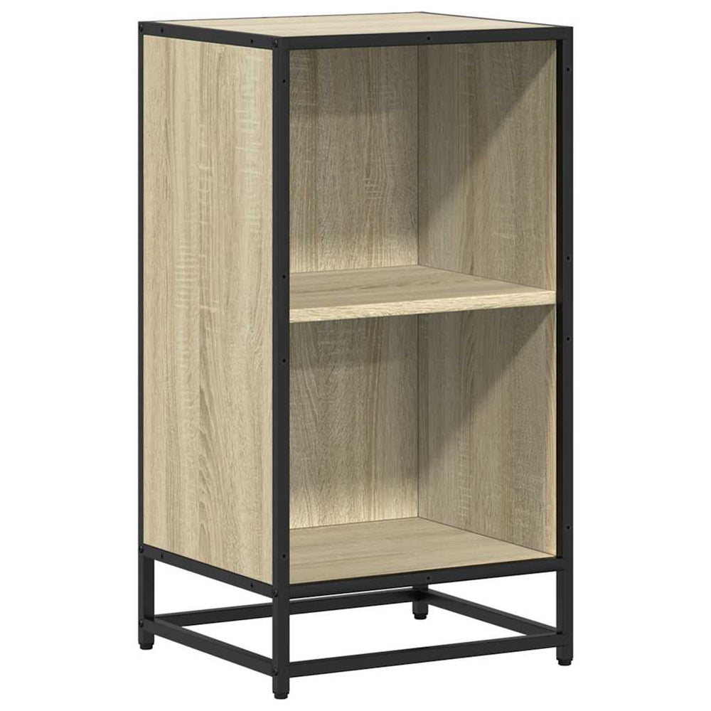 vidaXL Bookcase Sonoma Oak 40x35x76 cm Engineered Wood