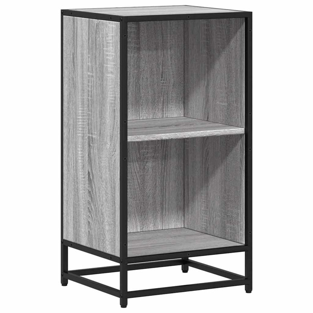 vidaXL Bookcase Gray Sonoma 40x35x76 cm Engineered Wood