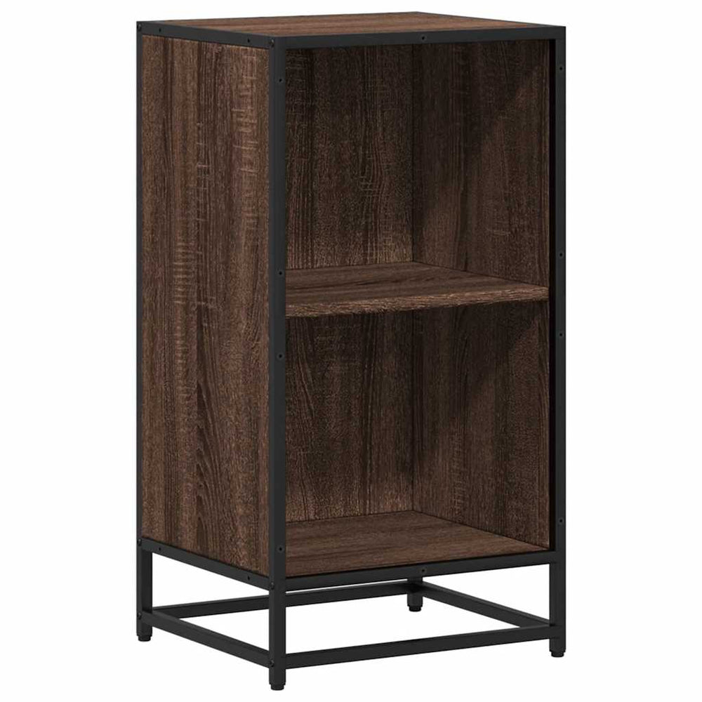 vidaXL Bookcase Brown Oak-Look 40x35x76 cm Engineered Wood