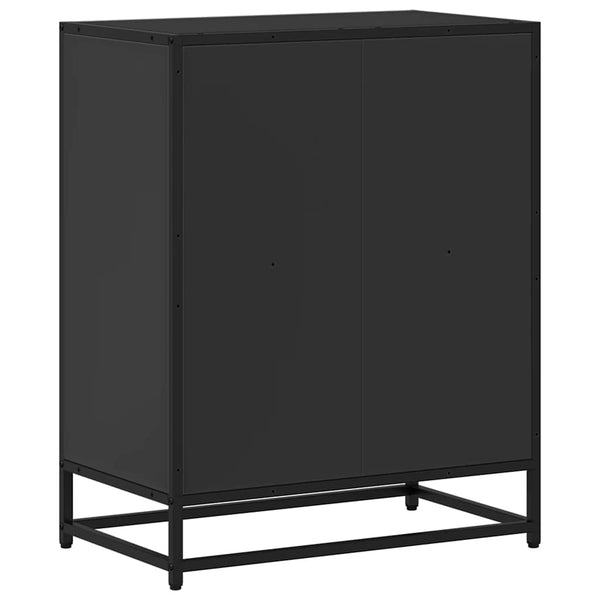 Schwarzes Bücherregal 60x35x76 cm