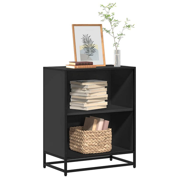 Schwarzes Bücherregal 60x35x76 cm