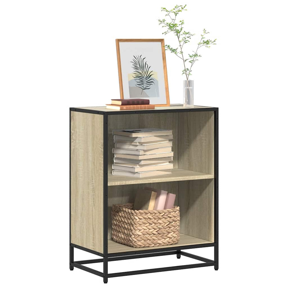 vidaXL Bookshelf Sonoma Oak 60x35x76 cm Engineered Wood