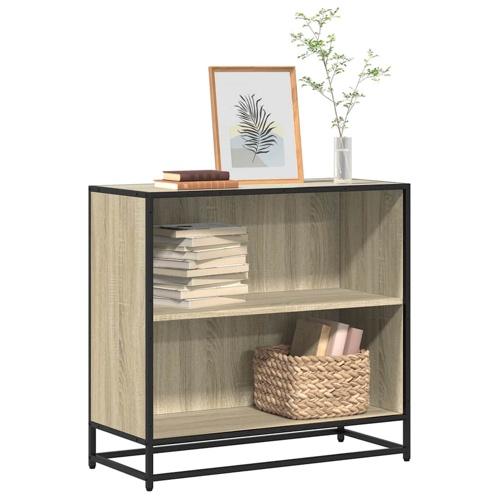 vidaXL Bookshelf Sonoma Oak 80.5x35x76 cm Engineered Wood