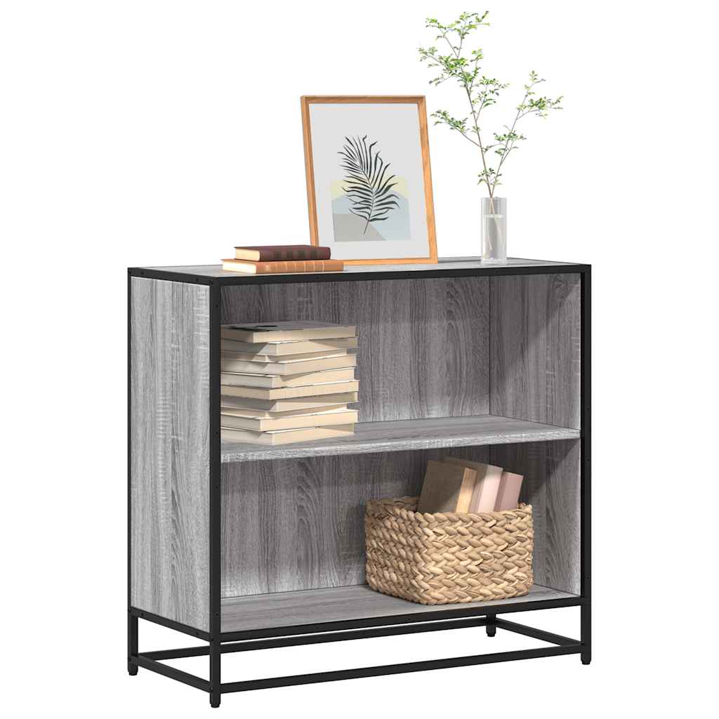 Bücherschrank Grau Sonoma 80cm
