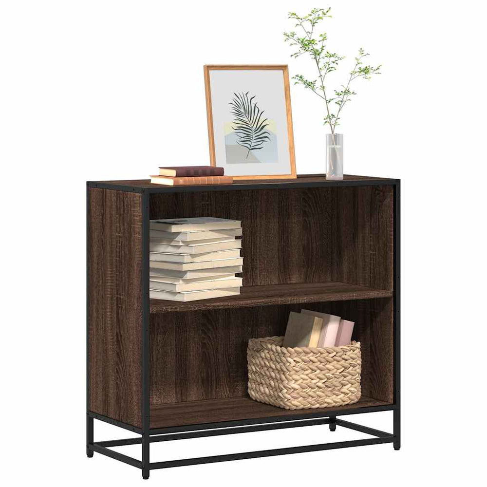 vidaXL Bookcase Brown Oak-Look 80.5x35x76 cm Engineered Wood