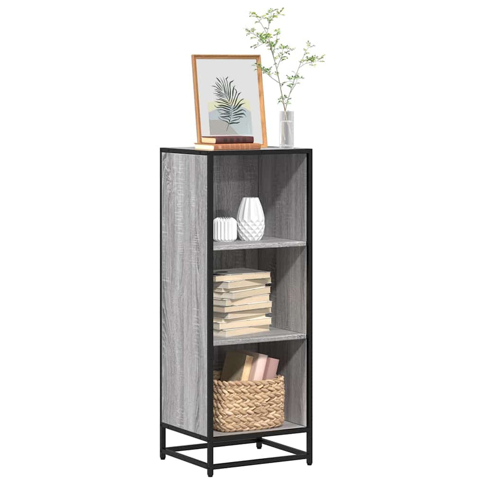 vidaXL Sonoma Grey Bookcase 40x35x107.5 cm Engineered Wood