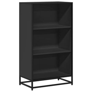 Schwarzes Bücherregal 60 cm