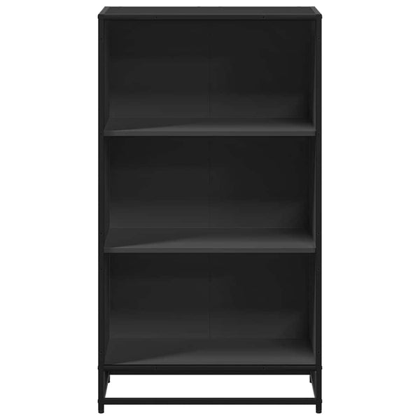 Schwarzes Bücherregal 60 cm