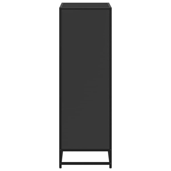 Schwarzes Bücherregal 60 cm