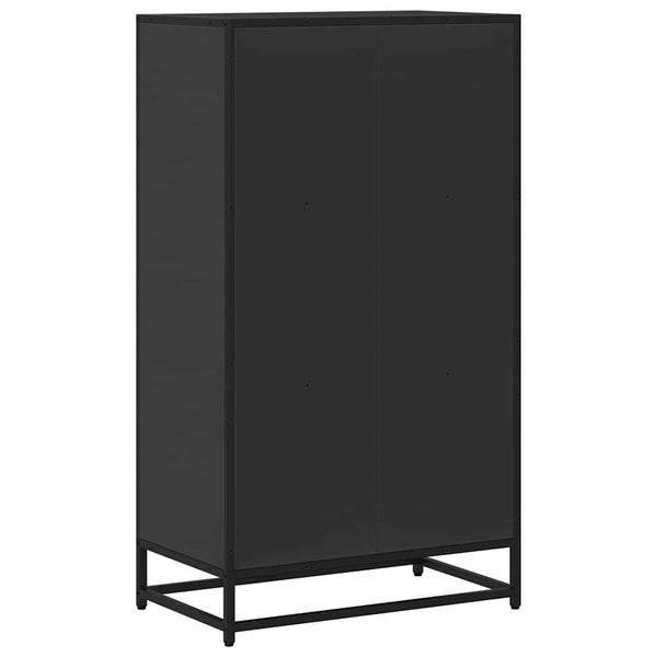 Schwarzes Bücherregal 60 cm
