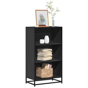 Schwarzes Bücherregal 60 cm