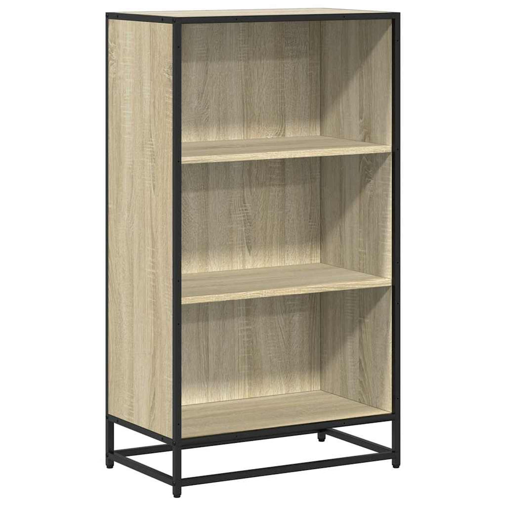 vidaXL Bookcase Sonoma Oak 60x35x107.5 cm Engineered Wood