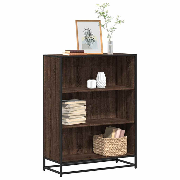 Bücherschrank Braun Eichenoptik