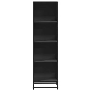Schwarzes Bücherregal 40x35x139 cm