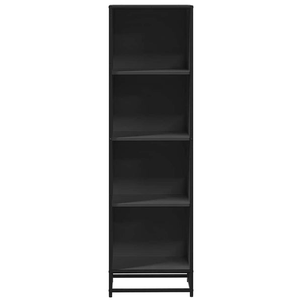 Schwarzes Bücherregal 40x35x139 cm