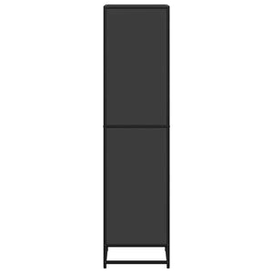 Schwarzes Bücherregal 40x35x139 cm