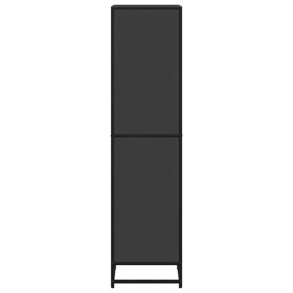 Schwarzes Bücherregal 40x35x139 cm