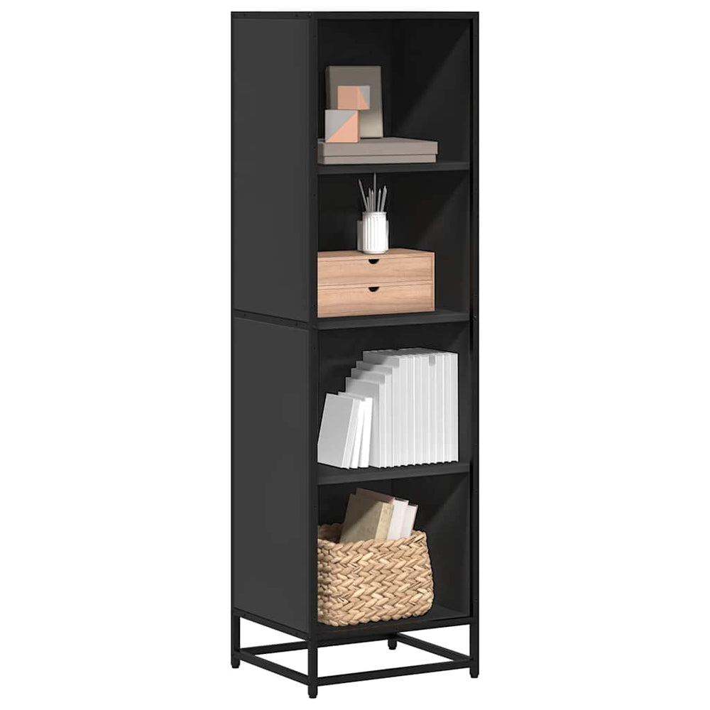 vidaXL Bookshelf Black 40x35x139 cm Engineered Wood