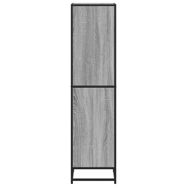 Bücherregal Grau Sonoma 40x35x139 cm
