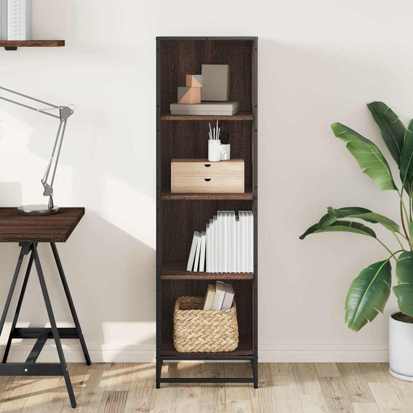 Bücherregal Braun Eichenoptik 139cm