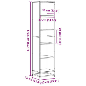 Bücherregal Räuchereiche 170,5cm