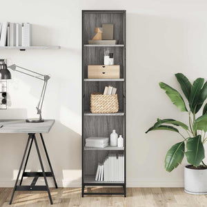 Bücherregal Grau Sonoma 40x35x170,5 cm