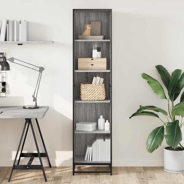 Bücherregal Grau Sonoma 40x35x170,5 cm