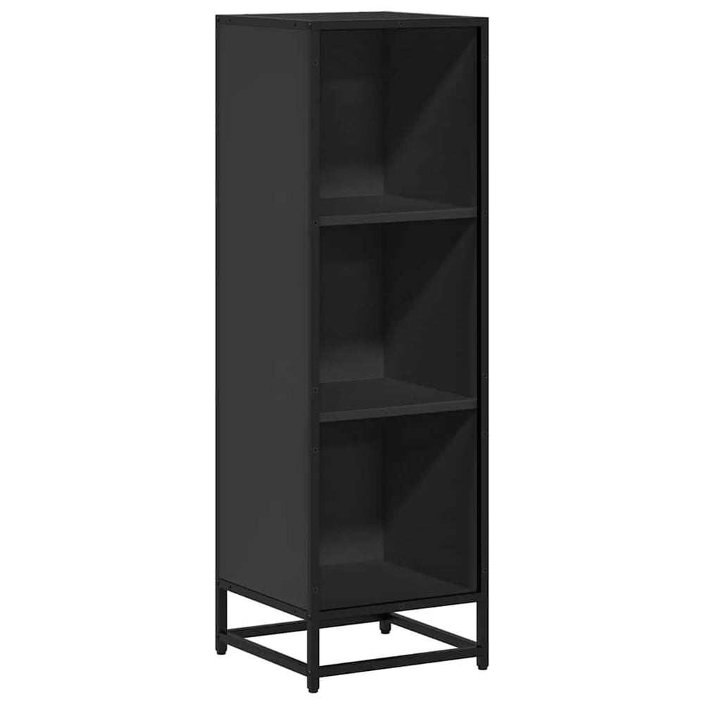 vidaXL Bookcase Black 33.5x33x107.5 cm Engineered Wood
