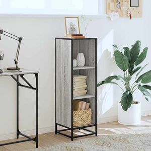 Bücherregal Grau Sonoma 107,5 cm
