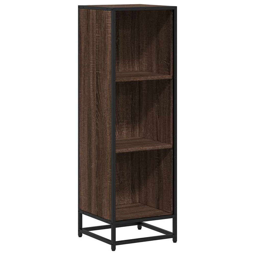 vidaXL Bookshelf Brown Oak Look 33.5x33x107.5 cm Engineered Wood
