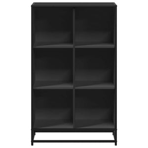 Schwarzes Bücherregal 65,5x33x107,5 cm