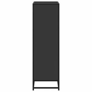 Schwarzes Bücherregal 65,5x33x107,5 cm