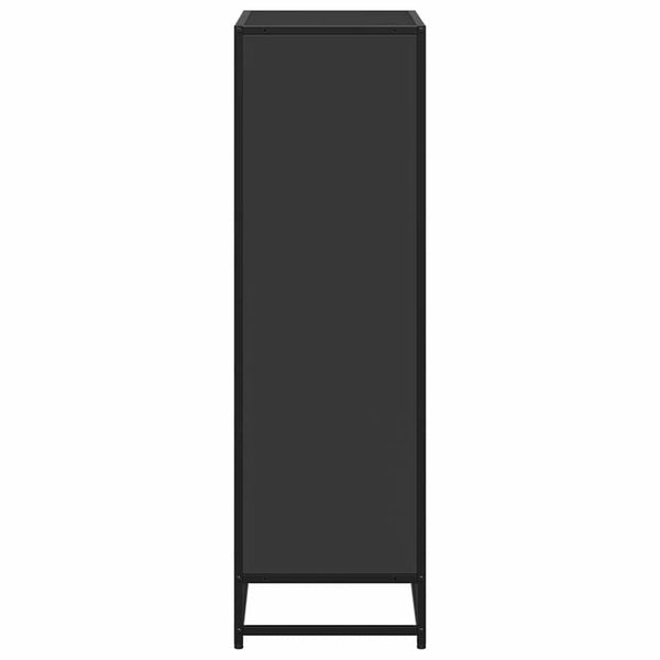 Schwarzes Bücherregal 65,5x33x107,5 cm