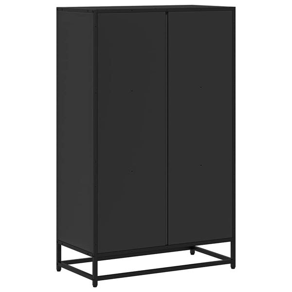 Schwarzes Bücherregal 65,5x33x107,5 cm