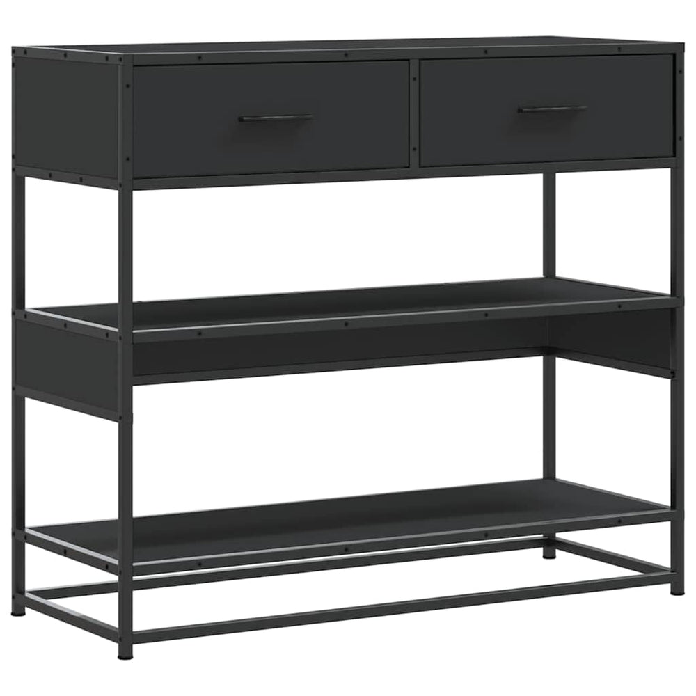 Schwarzer Konsolentisch 90x35x80 cm