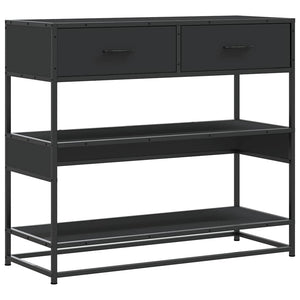 Schwarzer Konsolentisch 90x35x80 cm