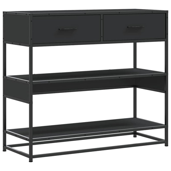 Schwarzer Konsolentisch 90x35x80 cm