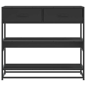Schwarzer Konsolentisch 90x35x80 cm