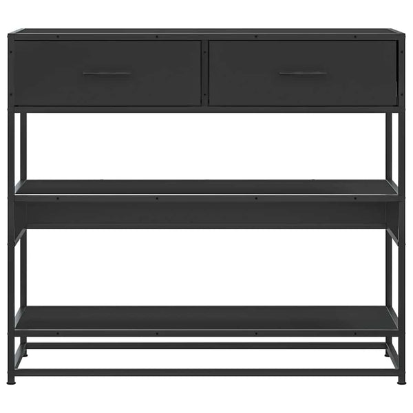 Schwarzer Konsolentisch 90x35x80 cm