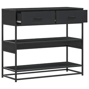 Schwarzer Konsolentisch 90x35x80 cm