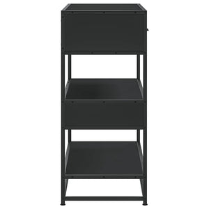 Schwarzer Konsolentisch 90x35x80 cm