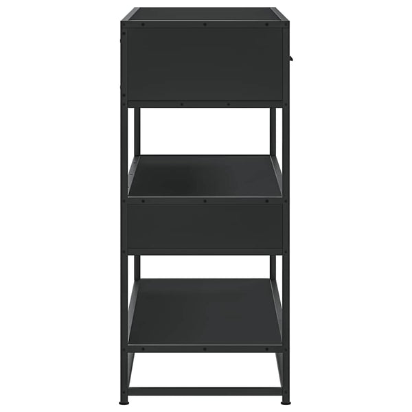 Schwarzer Konsolentisch 90x35x80 cm