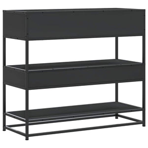 Schwarzer Konsolentisch 90x35x80 cm
