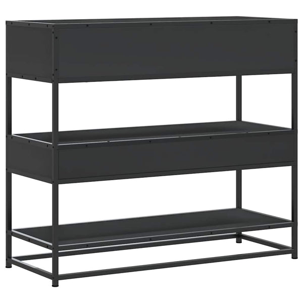 Schwarzer Konsolentisch 90x35x80 cm