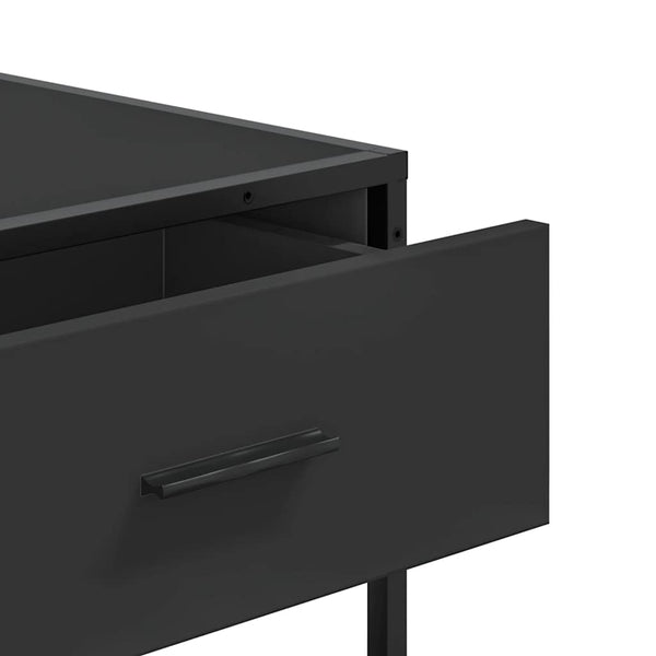 Schwarzer Konsolentisch 90x35x80 cm