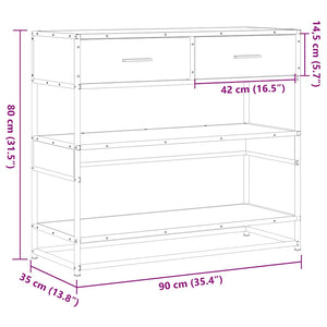 Konsolentisch Sonoma Eiche 90 cm