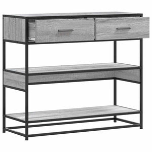 Grauer Konsolentisch Sonoma 90 cm